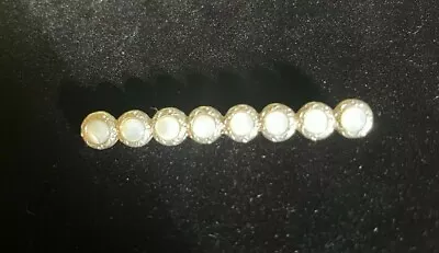 Vintage Mother Of Pearl Shell Ladies Bar Pin Brooch  • $7.50