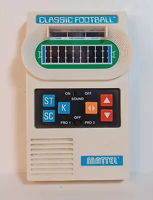Vintage 2000 Mattel Classic Football Electronic Handheld Game Tested And Works! • $70