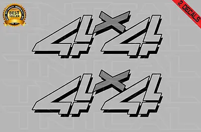 4x4 Decal Set Fits Chevy 1999 - 2006 Silverado 1500 2500 GMC Sticker Black/gray • $16.65