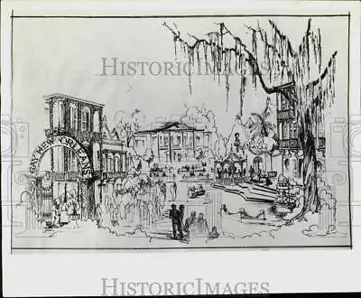 1940 Press Photo Artist's Sketch Of Mike Todd's 1940 NYWF Gay New Orleans • $19.99