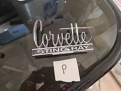 Vintage 1966 67 Chevy Corvette Sting Ray Hood / Rear Deck Emblem Oem 3873776 Gm • $45