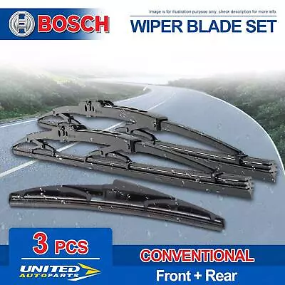 Bosch Front + Rear Wiper Blades For Mazda 6 Wagon GH 12/2007-12/2012 • $44.11