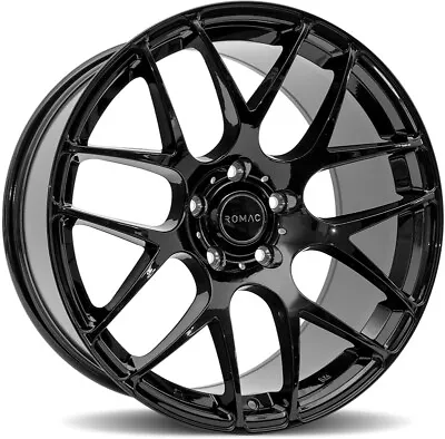 Alloy Wheels 18  Romac Radium Black Gloss For Mazda 3 [Mk1] 03-09 • $869.10