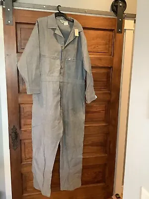 Vintage NOS KEY Coveralls Work Conductor Fisher Stripe Overalls 50 Mens • $47