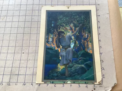 Original DREAM LIGHT By MAXFIELD PARRISH - Calendar Top - 1925 EDISON MAZDA • $168.01