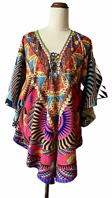 Ruby Yaya Top Kaftan Style Colourful Small/Medium  • $8