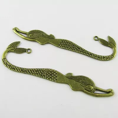 Bulk Mermaid Bookmark 121mm Antique Bronze Suit Beading Qty 15 Or 10 • $2.58