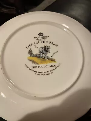 £4 • Buy Royal Albert Bone China Life On The Farm The Ploughmen 1992