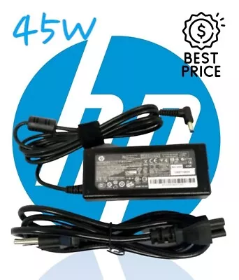 Genuine HP Laptop AC Adapter Power Supply Charger 19.5V 45W Blue Tip 741727-001 • $7.59