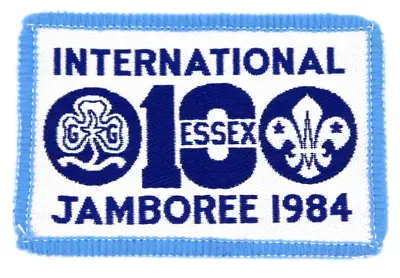 1984 International Jamboree Patch Essex Boy Scouts World Scouting UK Blue Border • $15