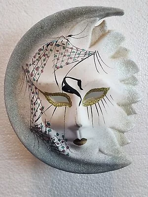 Vintage Venetian Ceramic Mask- Handmade In Italy • $15