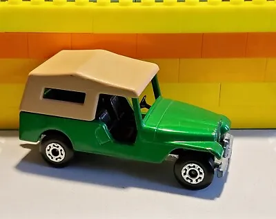 Matchbox Superfast No 53 CJ-6 JEEP Green With Rare Black Interior 1977 • $45.99