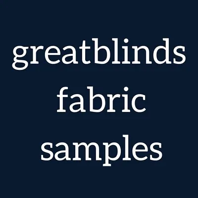 £0.99 • Buy Great Blinds Fabric Samples For All Blind Types - 5 Samples For 99p - Free Post
