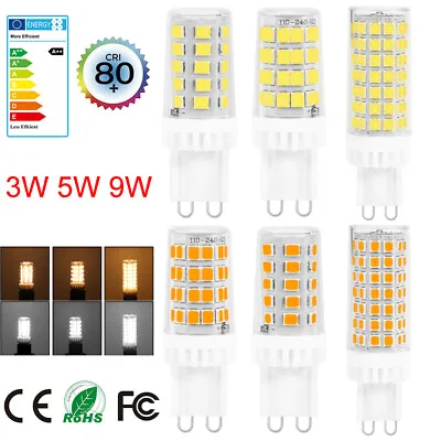 G9 LED Bulb 3W 5W 9W Spotlight 220V SMD2835 Replace Halogen Bulbs Energy Saving • £5.51