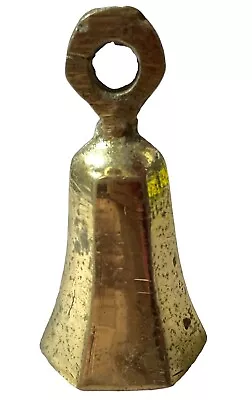 Ornament Vintage Etched Brass Bell Ritual Altar Garden India 2” X 1” Decor • $29.99