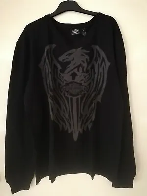 Harley Davidson Black Label Men's Black L/ Sleeve With Eagle Full Front Print L • $30