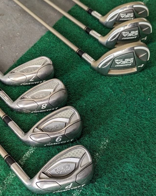 $220 • Buy Adams Idea A12 OS Hybrid/Iron Set 4-Pw Idea UltraLite Ladies Graphite  RH