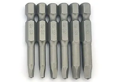 6pc Square Drive Power Bit Set (SQ1 SQ2 SQ3) SQ #1 #2 #3 1 3 (2 Of Each)  • $11.99