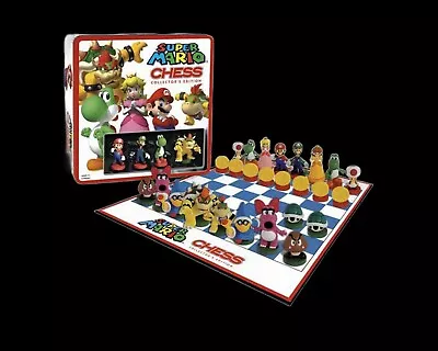 Super Mario Chess Set - 32 Custom Pieces. Collector's Edition  Brand New Sealed • $44.99