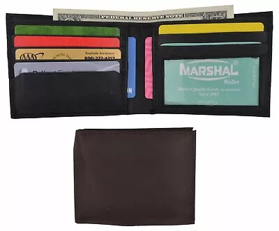 New Slim Thin Nylon Bifold Credit Card ID Wallet With Leather Interior • $10.99