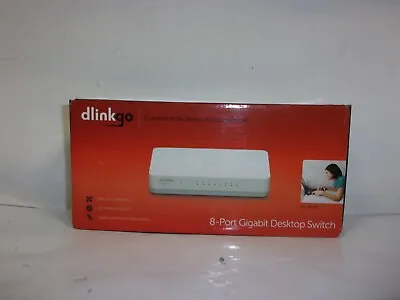 D-Link Dlinkgo GO-SW-8G 8 Port Gigabit Desktop Switch • $45