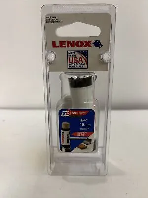 LENOX T3 Hole Saw 3/4 Inch Bi Metal Speed Slot USA 19MM • $9.40