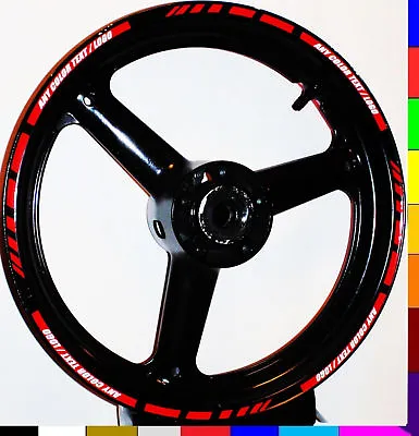 CUSTOM MOTORCYCLE / CAR RIM STRIPES WHEEL DECALS TAPE STICKERS TRIM For 17 Inch  • $17.99