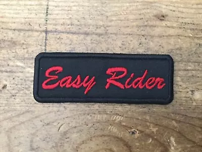 $4.49 • Buy Easy Rider Nametag Motorcycle Patch Biker Vest/jacket RED