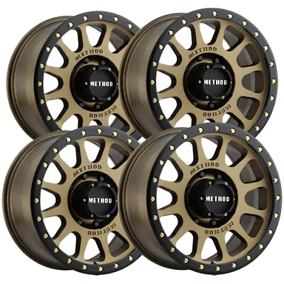 (Set Of 4) Method MR305 NV 20x10 8x180 -18mm Bronze Wheels Rims 20  Inch • $1596