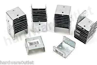 £3.87 • Buy 44 Or 51mm Fence U CLIPS - Fencing Gates Easypost Timber Post Bracket U Clip 