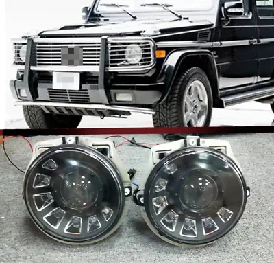 Fits For 2004 2005 Mercedes Benz G-class G55 Black LED DRL HEADLIGHTS • $549