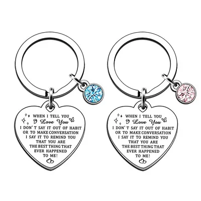 Valentines Gifts For Him Boyfriend Her Girlfriend I Love You Couples Keyring UK • £3.99