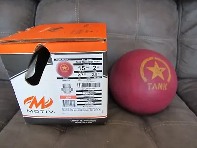 Motiv Tank Rampage Pearl Bowling Ball ~15 Lbs ~ New In Box • $150