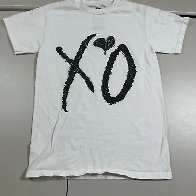 The Weeknd XO White Cotton Regular Fit Short Sleeve Pullover T-Shirt Small • £18.20