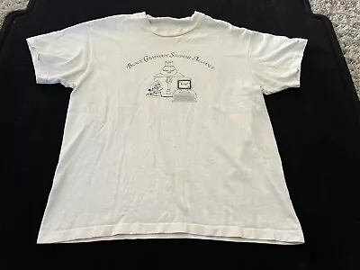 Vintage Black Graduate Student Alliance White T Shirt Size Xl Single Stitch Mens • $17.49