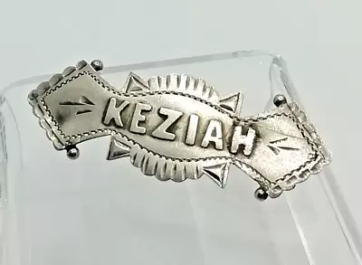 Sterling Silver KEZIAH Antique Name Brooch - Chester 1898 • £32.99