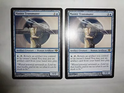 Mtg Magic The Gathering Card Conflux Master Transmuter 2 Blue Artifact Rare • $15