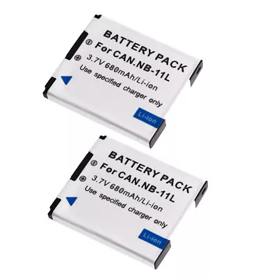 Two(2) Battery For Canon IXUS 150 155 157 160 165 170 172 175 177 180 185 NB-11L • $14.29