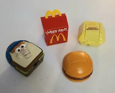 McDonalds Happy Meal Changeables Food Transformers 1990 Lot Of 4 Toys • $12.99