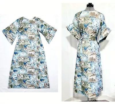 LIBERTY HOUSE Of HAWAII Stunning  2-pc Collectible Vintage 1950's  Mu'u Dress S • £161.49