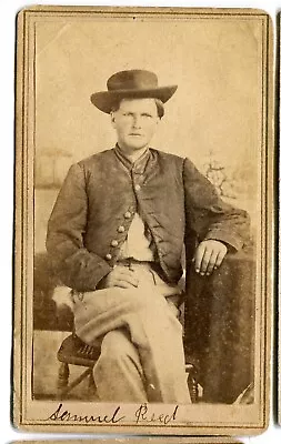 Antique CDV Photograph Civil War Identified Soldier 3rd Michigan MI Cavalry • $56.55