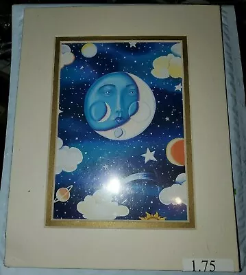  MOON  Litho Print Frame Size 8  × 10  [Sealed] • $9.07