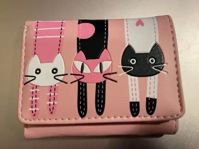 Cat Purse Wallet - Pink • £4.95