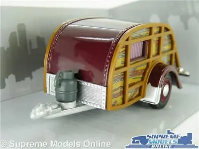 Teardrop Caravan Model Car 1:43 Scale Trailer Rv Motor Home Tear Drop Slumber K8 • $35.88