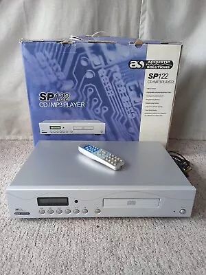 ACOUSTIC SOLUTIONS SP122 Stereo HiFi Separates Compact Disc CD MP3 Player Remote • £70