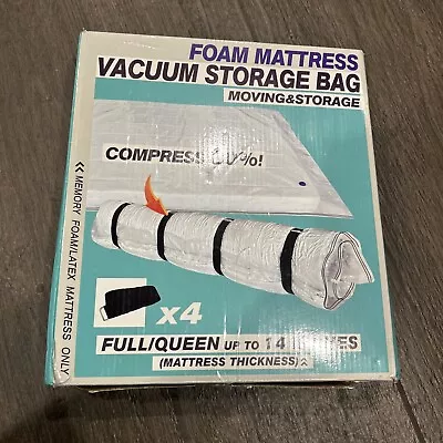 Mattress Vacuum Storage Bag For Memory Foam & Latex Mattresses Full/Queen Size • $29