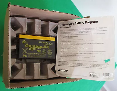 New In Box Goldtop GT12080 HG Verizon Fios OEM Approved Rechargeable Battery 12V • $39.99