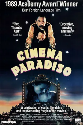 Cinema Paradiso Movie Drama Romantic Print Wall Art Home Decor - POSTER 20 X30  • $23.99