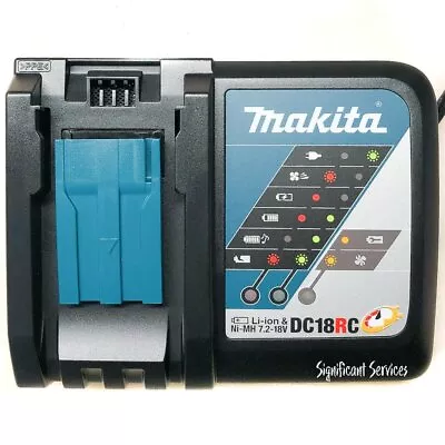 Makita DC18RC 18V 18 VOLT LXT Lithium-Ion Rapid Tool Battery Charger • $30.27