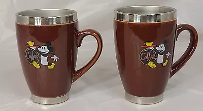 2012 Disney Parks Mickey's Coffee Brand Really Swell Insulated Coffee Cup Mug • $14.99